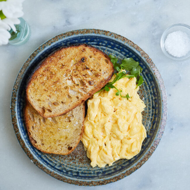 Hydeaway Scrambled eggs & toast